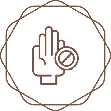 Dur işaretinin vektör illüstrasyonu