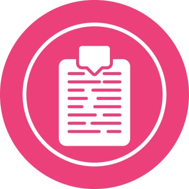 Belge simgesinin vektör illüstrasyonu