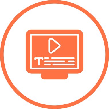 vektör lcd simgesi illüstrasyonu