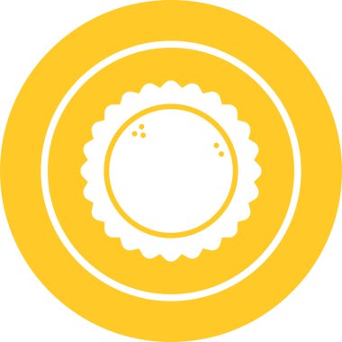 Gıda ve içecek Web ikonu vektör illüstrasyonu