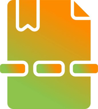 belge simgesi, vektör çizimi