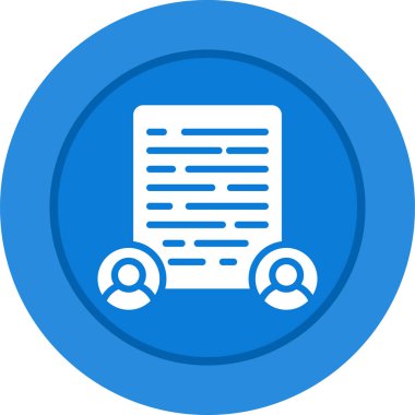 Belge. Web simgesi basit illüstrasyon