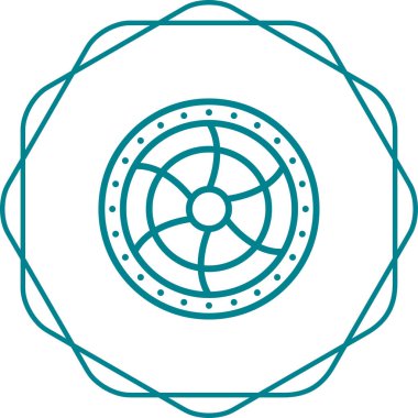 soyut geometrik şekil, simge vektör çizimi