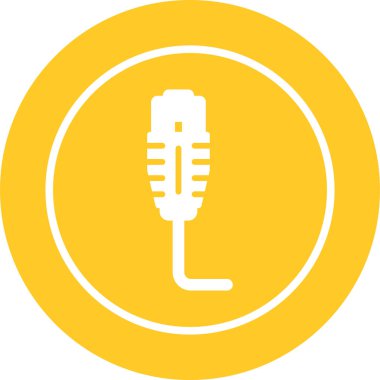 Mikrofonun vektör illüstrasyonu