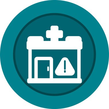 Hastane Simgesi Vektör İllüstrasyonu 