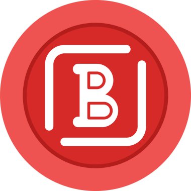 harf b vektör çizgisi simgesi