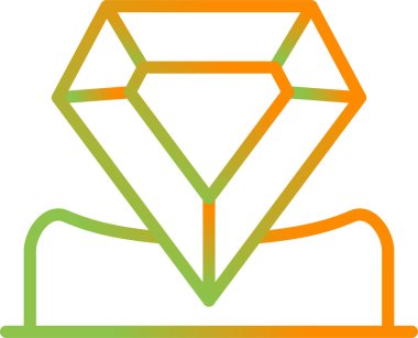 kristal kristal mücevher simgesi taslak biçiminde