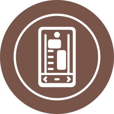 akıllı telefon web simgesi vektör çizimi