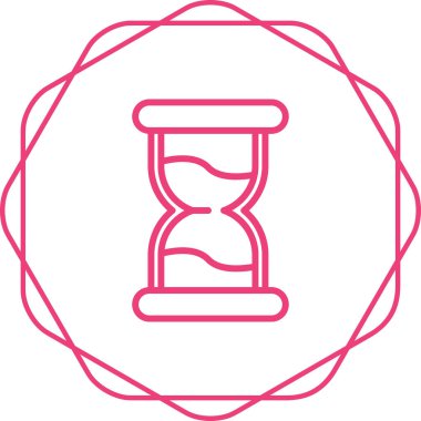 Saatin vektör illüstrasyonu modern simge