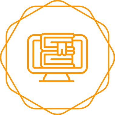  Bilgisayar web simge vektör çizim