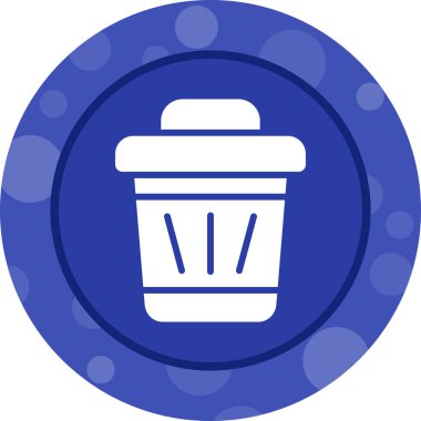 Çöp kutusu simgesi. vektör illüstrasyonu 