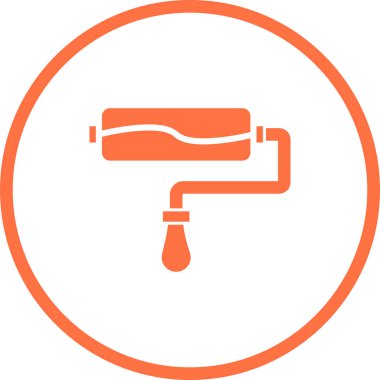 boya silindiri simge vektör çizim