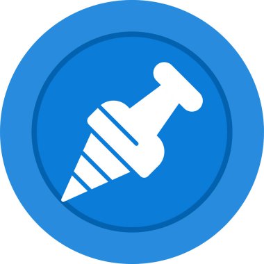 Pushpin web simgesi vektör illüstrasyonu