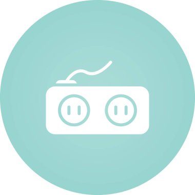 soket ağ simgesi vektör illüstrasyonu