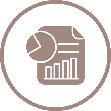 Analitik Rapor Web simgesi vektör çizimi