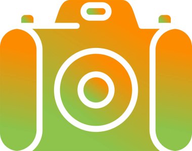 Kamera. Web simgesi basit illüstrasyon