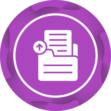 Belge. Web simgesi basit illüstrasyon