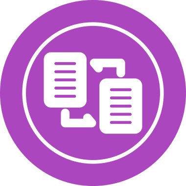 Dosya. Web simgesi basit illüstrasyon