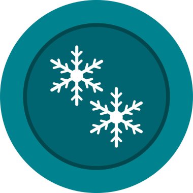 Basit vektör simgesi, Noel kar taneleri, Noel, yeni yıl