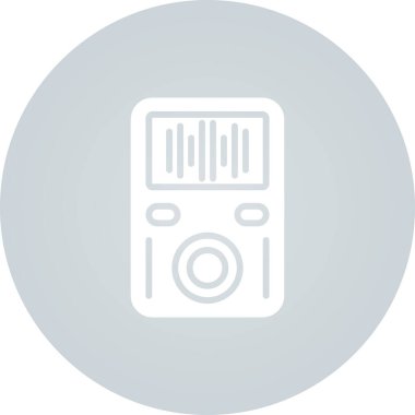 Radyo simgesinin vektör illüstrasyonu