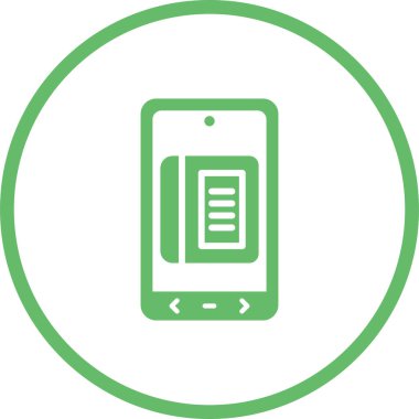 vektör mobil illüstrasyon simgesi