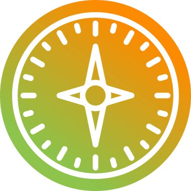 pusula simgesi web basit illüstrasyon