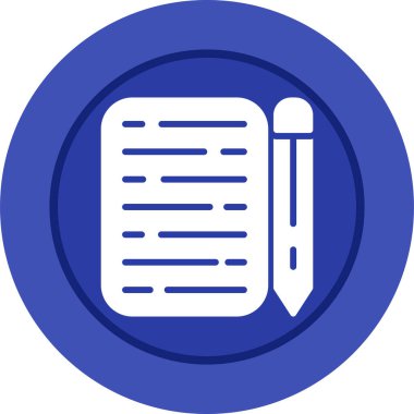 Kalem. Web simgesi basit illüstrasyon