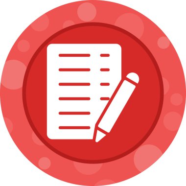 Belge. Web simgesi vektör illüstrasyonu