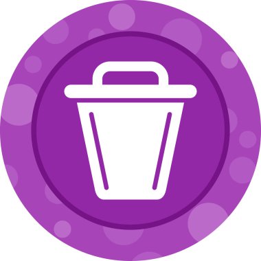 Çöp kutusu simgesi. vektör illüstrasyonu 