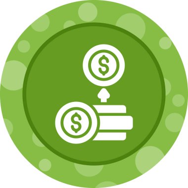 Dolar. Web simgesi basit tasarım