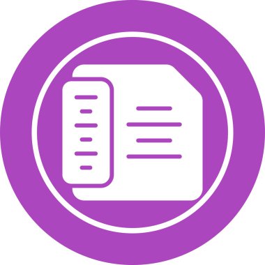 Belge. Web simgesi basit illüstrasyon