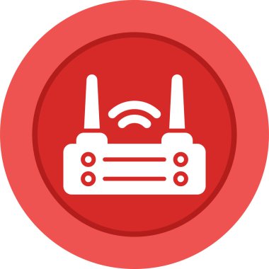 router simgesi web basit illüstrasyon