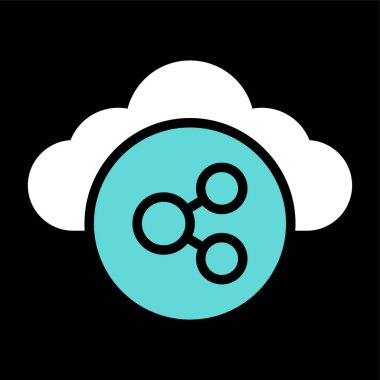 Kişisel ve ticari kullanım için vektör bulut simgesi.