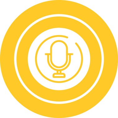 microphone icon web simple illustration