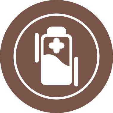 İlaç için bir çantanın vektör illüstrasyonu