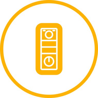 Buzdolabı. Web simgesi basit tasarım