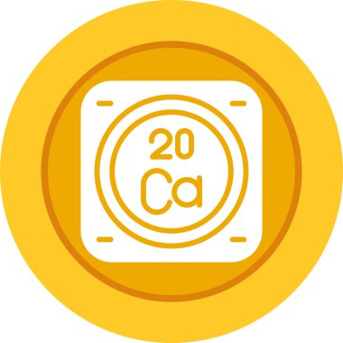 Kalsiyum kimyasal element simgesi, basit satır biçimi