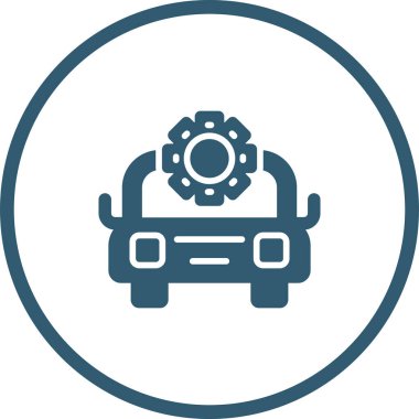 Araba ikonu. vektör illüstrasyonu