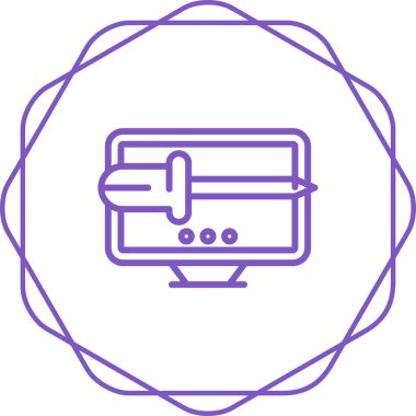 seo modern simgesinin vektör illüstrasyonu