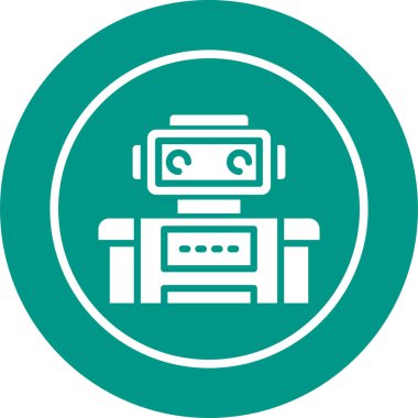 robot web simgesi vektör illüstrasyonu