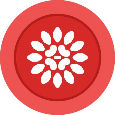 çiçek simgesi, vektör illüstrasyonu