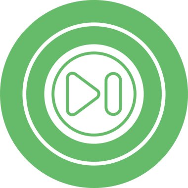 Oynayın. Web simgesi basit illüstrasyon