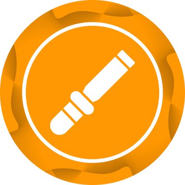 Tek izole edilmiş simgenin vektör illüstrasyonu