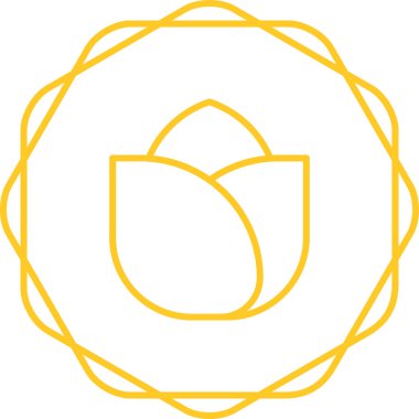 Güzel bir çiçek ikonunun vektör çizimi