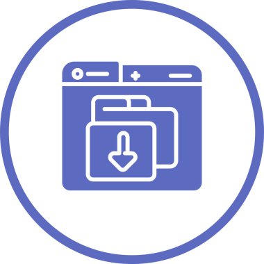 Bir makinenin vektör illüstrasyon simgesi