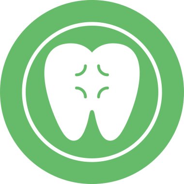 diş vektörü simgesi modern illüstrasyon