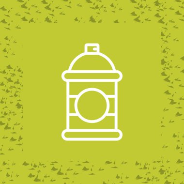 İzole edilmiş tek bir fener simgesinin vektör çizimi