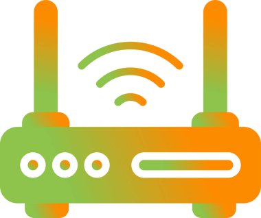 router simgesi web basit illüstrasyon