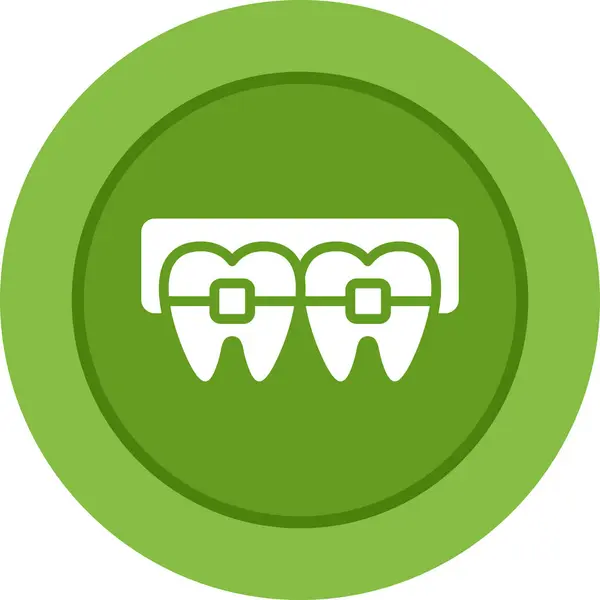 diş teli vektör çizgisi simgesini destekler