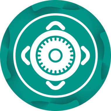 beautiful target vector glyph icon